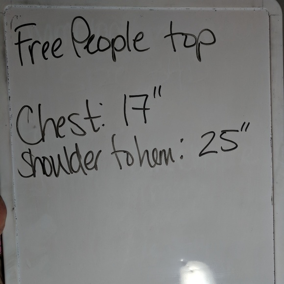 Free People open back top with lace sleeves Small - Picture 6 of 6